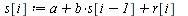 restart; -1; randomize(); -1; with(Statistics); -1; `:=`(a, 0); -1; `:=`(b, .1); -1; `:=`(n, 1000); -1; `:=`(r, Sample(RandomVariable(Normal(0, 1)), n)); -1; `:=`(s[1], 0); -1; for i from 2 to n do `:...
