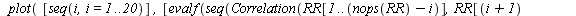 restart; -1; randomize(); -1; with(Statistics); -1; `:=`(a, 0); -1; `:=`(b, .9); -1; `:=`(n, 1000); -1; `:=`(r, Sample(RandomVariable(Normal(0, 1)), n)); -1; `:=`(s[1], 0); -1; for i from 2 to n do `:...
