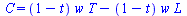 C = `+`(`*`(`+`(1, `-`(t)), `*`(w, `*`(T))), `-`(`*`(`+`(1, `-`(t)), `*`(w, `*`(L)))))