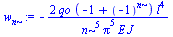 `+`(`-`(`/`(`*`(2, `*`(qo, `*`(`+`(`-`(1), `^`(-1, n)), `*`(`^`(l, 4))))), `*`(`^`(n, 5), `*`(`^`(Pi, 5), `*`(E, `*`(J)))))))