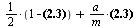 `+`(`*`(`/`(1, 2), `+`(1, `-`(`/`(`*`(nr), `*`(`+`(nr, 1)))))), `/`(`*`(a, `*`(nr)), `*`(m, `*`(`+`(nr, 1)))))