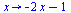 proc (x) options operator, arrow; `+`(`-`(`*`(2, `*`(x))), `-`(1)) end proc