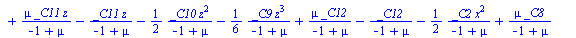 [{Pz(x, y, z) = `/`(`*`(`+`(`/`(`*`(`/`(1, 24), `*`(`^`(x, 4), `*`(g))), `*`(`+`(`-`(1), mu))), `-`(`/`(`*`(_C8), `*`(`+`(`-`(1), mu)))), `-`(`/`(`*`(_C4), `*`(`+`(`-`(1), mu)))), `-`(`/`(`*`(`/`(1, 2...