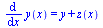 diff(y(x), x) = `+`(y, z(x))