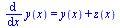 diff(y(x), x) = `+`(y(x), z(x))