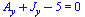 `+`(A[y], J[y], `-`(5)) = 0