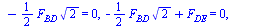 [`+`(`-`(135.0), `*`(60, `*`(A[y]))) = 0, `+`(A[y], J[y], `-`(5)) = 0, `+`(A[x], 2) = 0, `+`(A[x], F[AC], `*`(`/`(1, 2), `*`(F[AB], `*`(`^`(2, `/`(1, 2)))))) = 0, `+`(A[y], `*`(`/`(1, 2), `*`(F[AB], `...