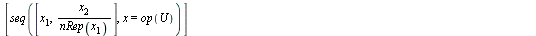`assign`(nRep, proc (u) mul(factorial(x[2]), x = convert(u, multiset)) end proc); -1; `assign`(URv, proc (u, v) local U, ou, i, ptr, vI; `assign`(ou, NULL); `assign`(U, []); `assign`(vI, indets(v)); f...