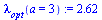 `assign`(lambda[opt](a = 3), 2.62)