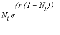 N[t]*exp(r*(1-N[t]))