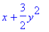 x+3/2*y^2