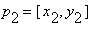 p[2] = [x[2], y[2]]