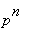 p^n