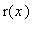 r(x)