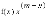 f(x)*x^(m-n)
