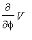 diff(V,phi)