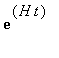 exp(H*t)
