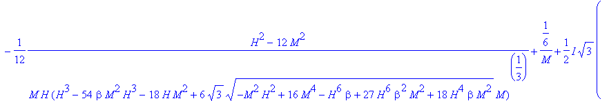 1/6*(H^3-54*beta*M^2*H^3-18*H*M^2+6*sqrt(3)*sqrt(-M...
