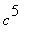 c^5