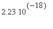 2.23*10^(-18)