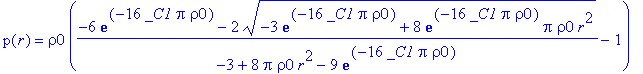 eq5 := p(r) = rho0*((-6*exp(-16*_C1*Pi*rho0)+2*sqrt...