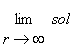 limit(sol,r = infinity)