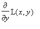 diff(L(x,y),y)