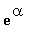 exp(alpha)