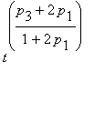 t^((p[3]+2*p[1])/(1+2*p[1]))