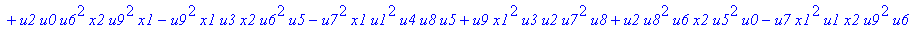 con := (-u7^2*u3*u1*u2*u0^2*u5+u7*x1*u1*u4^2*u2*u8^2+u4*u0^2*u8*u5*u2^2*u3+u4^2*u0*u8*u5*u1^2*x2+u9^2*x1*u3*u2*u6^2*u5-u2^2*u0*u6^2*x2*u9*x1-u2*u0*u6*u9^2*u7*u3^2-u2^2*u8*u6*x2*u9*x1^2+u9*x1*u3^2*u2^2*...