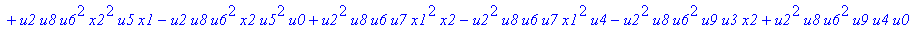 con := (-u7^2*u3*u1*u2*u0^2*u5+u7*x1*u1*u4^2*u2*u8^2+u4*u0^2*u8*u5*u2^2*u3+u4^2*u0*u8*u5*u1^2*x2+u9^2*x1*u3*u2*u6^2*u5-u2^2*u0*u6^2*x2*u9*x1-u2*u0*u6*u9^2*u7*u3^2-u2^2*u8*u6*x2*u9*x1^2+u9*x1*u3^2*u2^2*...