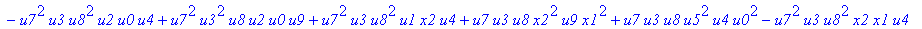con := (-u7^2*u3*u1*u2*u0^2*u5+u7*x1*u1*u4^2*u2*u8^2+u4*u0^2*u8*u5*u2^2*u3+u4^2*u0*u8*u5*u1^2*x2+u9^2*x1*u3*u2*u6^2*u5-u2^2*u0*u6^2*x2*u9*x1-u2*u0*u6*u9^2*u7*u3^2-u2^2*u8*u6*x2*u9*x1^2+u9*x1*u3^2*u2^2*...