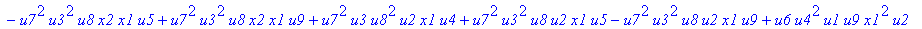 con := (-u7^2*u3*u1*u2*u0^2*u5+u7*x1*u1*u4^2*u2*u8^2+u4*u0^2*u8*u5*u2^2*u3+u4^2*u0*u8*u5*u1^2*x2+u9^2*x1*u3*u2*u6^2*u5-u2^2*u0*u6^2*x2*u9*x1-u2*u0*u6*u9^2*u7*u3^2-u2^2*u8*u6*x2*u9*x1^2+u9*x1*u3^2*u2^2*...