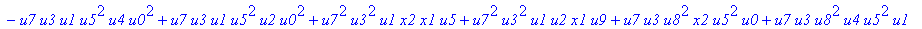 con := (-u7^2*u3*u1*u2*u0^2*u5+u7*x1*u1*u4^2*u2*u8^2+u4*u0^2*u8*u5*u2^2*u3+u4^2*u0*u8*u5*u1^2*x2+u9^2*x1*u3*u2*u6^2*u5-u2^2*u0*u6^2*x2*u9*x1-u2*u0*u6*u9^2*u7*u3^2-u2^2*u8*u6*x2*u9*x1^2+u9*x1*u3^2*u2^2*...