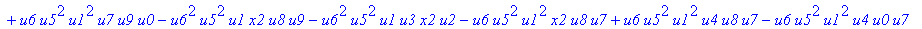 con := (-u7^2*u3*u1*u2*u0^2*u5+u7*x1*u1*u4^2*u2*u8^2+u4*u0^2*u8*u5*u2^2*u3+u4^2*u0*u8*u5*u1^2*x2+u9^2*x1*u3*u2*u6^2*u5-u2^2*u0*u6^2*x2*u9*x1-u2*u0*u6*u9^2*u7*u3^2-u2^2*u8*u6*x2*u9*x1^2+u9*x1*u3^2*u2^2*...