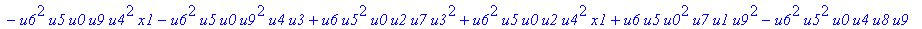con := (-u7^2*u3*u1*u2*u0^2*u5+u7*x1*u1*u4^2*u2*u8^2+u4*u0^2*u8*u5*u2^2*u3+u4^2*u0*u8*u5*u1^2*x2+u9^2*x1*u3*u2*u6^2*u5-u2^2*u0*u6^2*x2*u9*x1-u2*u0*u6*u9^2*u7*u3^2-u2^2*u8*u6*x2*u9*x1^2+u9*x1*u3^2*u2^2*...