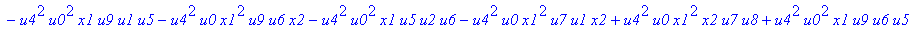 con := (-u7^2*u3*u1*u2*u0^2*u5+u7*x1*u1*u4^2*u2*u8^2+u4*u0^2*u8*u5*u2^2*u3+u4^2*u0*u8*u5*u1^2*x2+u9^2*x1*u3*u2*u6^2*u5-u2^2*u0*u6^2*x2*u9*x1-u2*u0*u6*u9^2*u7*u3^2-u2^2*u8*u6*x2*u9*x1^2+u9*x1*u3^2*u2^2*...