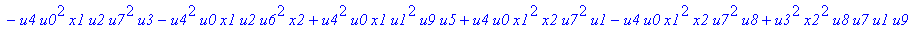 con := (-u7^2*u3*u1*u2*u0^2*u5+u7*x1*u1*u4^2*u2*u8^2+u4*u0^2*u8*u5*u2^2*u3+u4^2*u0*u8*u5*u1^2*x2+u9^2*x1*u3*u2*u6^2*u5-u2^2*u0*u6^2*x2*u9*x1-u2*u0*u6*u9^2*u7*u3^2-u2^2*u8*u6*x2*u9*x1^2+u9*x1*u3^2*u2^2*...