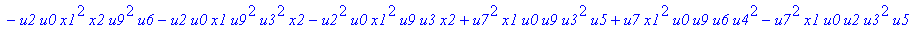 con := (-u7^2*u3*u1*u2*u0^2*u5+u7*x1*u1*u4^2*u2*u8^2+u4*u0^2*u8*u5*u2^2*u3+u4^2*u0*u8*u5*u1^2*x2+u9^2*x1*u3*u2*u6^2*u5-u2^2*u0*u6^2*x2*u9*x1-u2*u0*u6*u9^2*u7*u3^2-u2^2*u8*u6*x2*u9*x1^2+u9*x1*u3^2*u2^2*...