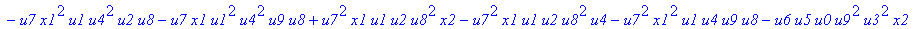 con := (-u7^2*u3*u1*u2*u0^2*u5+u7*x1*u1*u4^2*u2*u8^2+u4*u0^2*u8*u5*u2^2*u3+u4^2*u0*u8*u5*u1^2*x2+u9^2*x1*u3*u2*u6^2*u5-u2^2*u0*u6^2*x2*u9*x1-u2*u0*u6*u9^2*u7*u3^2-u2^2*u8*u6*x2*u9*x1^2+u9*x1*u3^2*u2^2*...