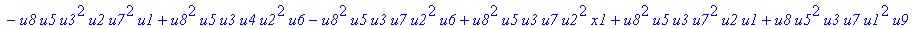 con := (-u7^2*u3*u1*u2*u0^2*u5+u7*x1*u1*u4^2*u2*u8^2+u4*u0^2*u8*u5*u2^2*u3+u4^2*u0*u8*u5*u1^2*x2+u9^2*x1*u3*u2*u6^2*u5-u2^2*u0*u6^2*x2*u9*x1-u2*u0*u6*u9^2*u7*u3^2-u2^2*u8*u6*x2*u9*x1^2+u9*x1*u3^2*u2^2*...