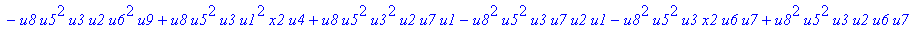 con := (-u7^2*u3*u1*u2*u0^2*u5+u7*x1*u1*u4^2*u2*u8^2+u4*u0^2*u8*u5*u2^2*u3+u4^2*u0*u8*u5*u1^2*x2+u9^2*x1*u3*u2*u6^2*u5-u2^2*u0*u6^2*x2*u9*x1-u2*u0*u6*u9^2*u7*u3^2-u2^2*u8*u6*x2*u9*x1^2+u9*x1*u3^2*u2^2*...