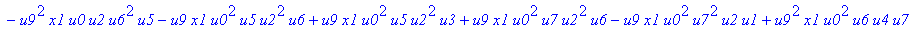 con := (-u7^2*u3*u1*u2*u0^2*u5+u7*x1*u1*u4^2*u2*u8^2+u4*u0^2*u8*u5*u2^2*u3+u4^2*u0*u8*u5*u1^2*x2+u9^2*x1*u3*u2*u6^2*u5-u2^2*u0*u6^2*x2*u9*x1-u2*u0*u6*u9^2*u7*u3^2-u2^2*u8*u6*x2*u9*x1^2+u9*x1*u3^2*u2^2*...