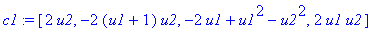 c1 := [2*u2, -2*(u1+1)*u2, -2*u1+u1^2-u2^2, 2*u1*u2]