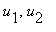 u[1], u[2]