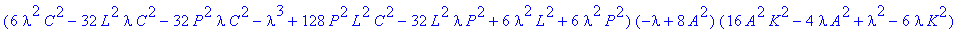 cp := (6*lambda^2*C^2-32*L^2*lambda*C^2-32*P^2*lamb...