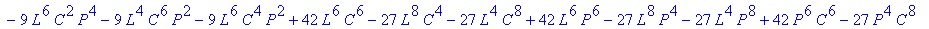 1/6*sqrt(24*(-27*L^4*C^2-27*L^2*C^4+54*P^2*L^2*C^2-...