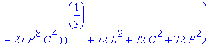 1/6*sqrt(24*(-27*L^4*C^2-27*L^2*C^4+54*P^2*L^2*C^2-...