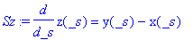 Sz := diff(z(_s),_s) = y(_s)-x(_s)