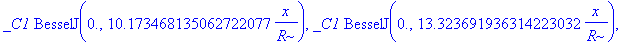 ef := [_C1, _C1*BesselJ(0.,3.8317059702075123156/R*x), _C1*BesselJ(0.,7.0155866698156187535/R*x), _C1*BesselJ(0.,10.173468135062722077/R*x), _C1*BesselJ(0.,13.323691936314223032/R*x), _C1*BesselJ(0.,16...
